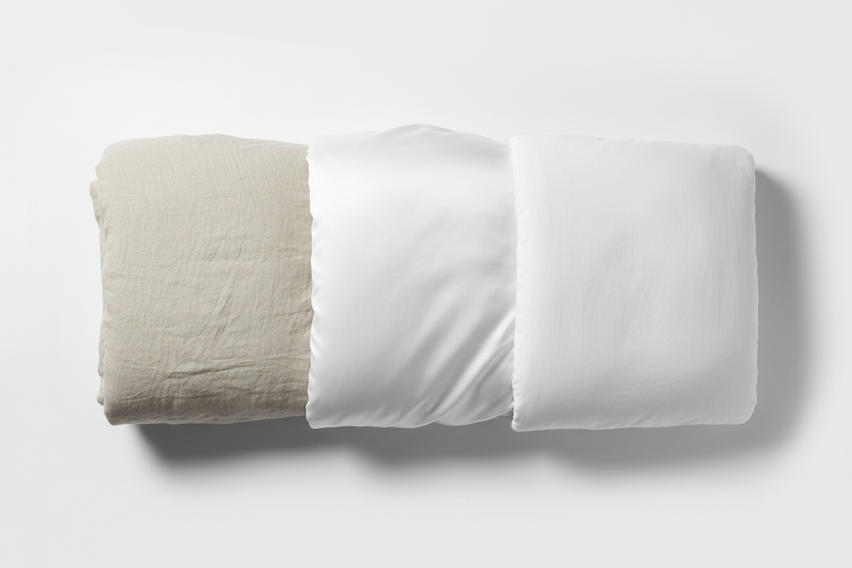 Linen vs. Sateen vs. Percale: Which Duvet Material is Best for Your Sleep Style?