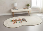 Irregular Shape Cream Rug - Image 3