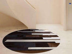 Modern Patchwork Rug Striped Designer Carpet by SNALFEHOME