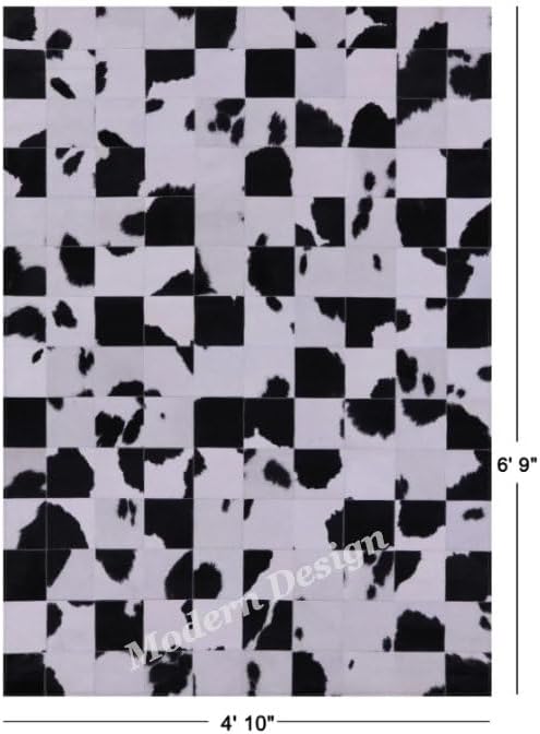 Modern Design Premium Cowhide Leather Carpet - Image 3