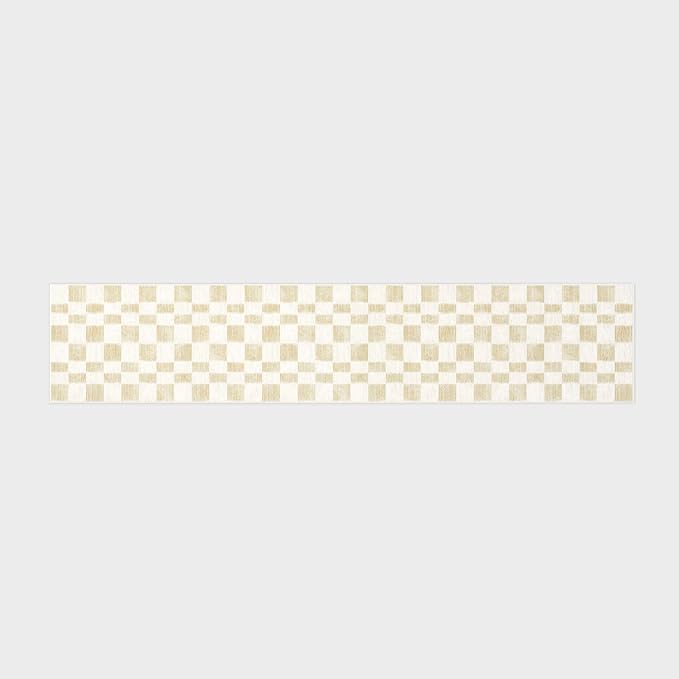 EVERGRACE Checkered Plaid Area Rug 2x10, Soft Fuzzy Faux Wool Rugs Washable - Image 7