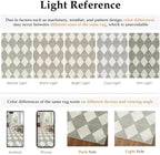 2x8 Runner Checkered Rug for Hallways Grey Washable Long Carpet Non-Slip Low - Image 6