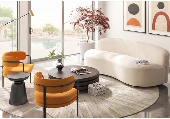 Faux Cowhide Round Area Rug | Non-Slip Leather Floor Carpet - Image 2