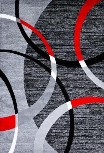 Persian-Rugs Luxe Weavers Victoria Collection 3895 Gray 8 ft x 11 ft Modern - Image 3