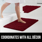 GORILLA GRIP Bath Rug Mat 48x17, Soft Absorbent Chenille, Quick Dry Microfiber - Image 9