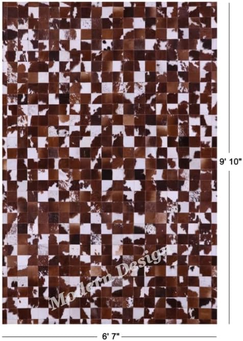 Modern Design Premium Cowhide Leather Carpet - Image 3
