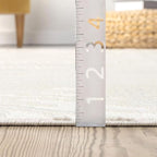 Abani Zen 4' x 6' Cream Rug – Neutral Layered Wavy Borders Pattern, Medium Soft - Image 8