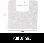 GORILLA GRIP Plush Absorbent Shaggy Chenille Bath Rug Mat - Image 2