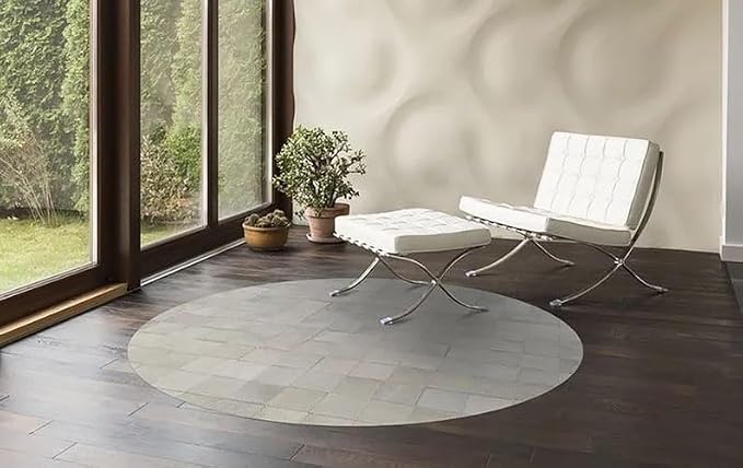 Round Area Rug – Soft Modern Carpet - Image 3