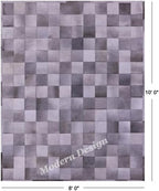 Modern Design Premium Cowhide Leather Carpet - Image 3