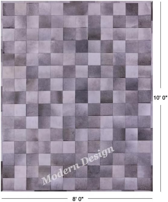 Modern Design Premium Cowhide Leather Carpet - Image 3