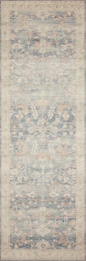 Loloi Hathaway Collection HTH-02 Denim/Multi 2'-6" x 7'-6", .25" Thick Runner - Image 7