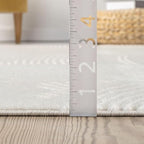 Abani Zen 5' x 8' Cream Rug – Neutral Brush Stroke Sandbrush Design, Soft Area - Image 8