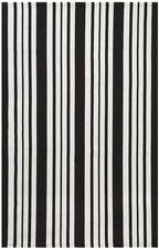 KOZYFLY Black and White Striped Outdoor Doormat 27.5x43 Inches Area Rug - Image 7
