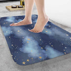Stars and Clouds Bath Rugs for Bathroom Durable Flannel Bath Rug Clearance Mats - Image 2
