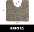 Gorilla Grip Shaggy Chenille Bath Rug Mat - Image 2