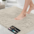 GORILLA GRIP Bath Rug Mat 30x20, Thick Soft Absorbent Chenille, Quick Dry by GorillaGrip