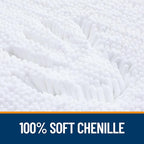 OLANLY Bathroom Rugs 70x46, Extra Soft Absorbent Chenille Bath Rugs, Rubber - Image 3