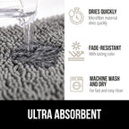 GORILLA GRIP Bath Rug Mat 44x26, Thick Soft Absorbent Chenille, Quick Dry - Image 4