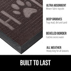 GORILLA GRIP 100% Waterproof All-Season WeatherMax Doormat 35x23, US Designed - Image 2