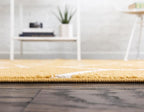 Rugs.com Lattice Frieze Collection Rug – 3' 3 x 5' 3 Oval Yellow Medium Rug - Image 5