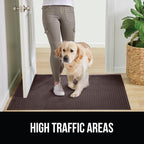 GORILLA GRIP Front Door Mat, Indoor Outdoor Ultra Absorbent HydroAbsorb Doormat - Image 6