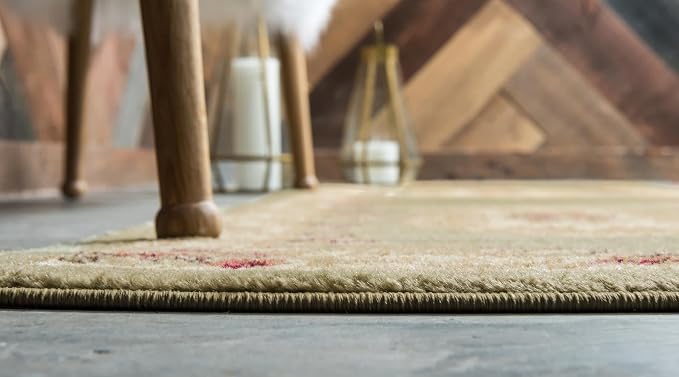 Unique Loom Versailles Collection Traditional Classic Floral Motif Area Rug - Image 3