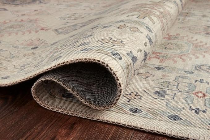 Loloi Hathaway Collection HTH-04 Beige/Multi 3'-6" x 5'-6", .25" Thick Accent - Image 5