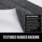 GORILLA GRIP Bath Rug Mat 44x26, Soft Absorbent Chenille, Quick Dry Microfiber - Image 5