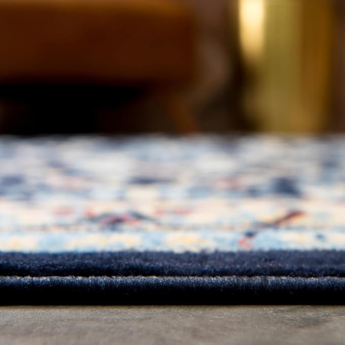 Rugs.com Yasmin Collection Rug – 5' x 8' Navy Blue Medium Rug Perfect - Image 10