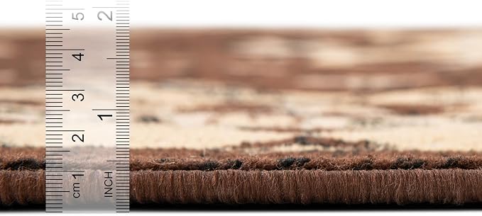 Unique Loom Taftan Collection Border Geometric Tribal Inspired Design Area Rug - Image 5