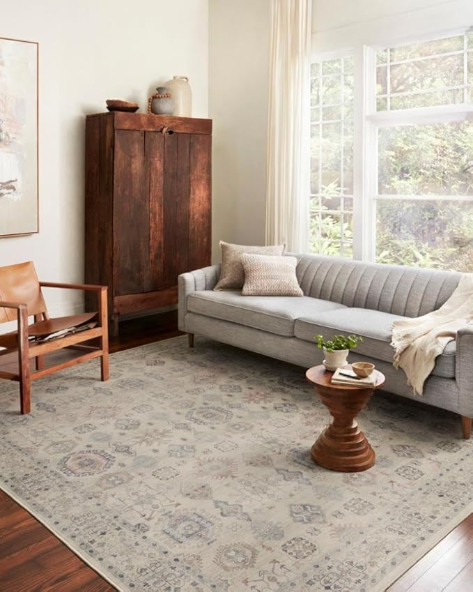 Loloi Hathaway Collection HTH-04 Beige/Multi 2'-0" x 5'-0", .25" Thick Accent - Image 2