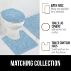 GORILLA GRIP Bath Rug Mat 44x26, Thick Soft Absorbent Chenille, Quick Dry - Image 8