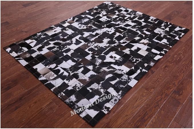 Modern Design Premium Cowhide Leather Carpet - Image 3