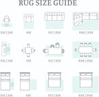 9x12 Area Rug Living Room: Washable Boho Geometric Moroccan Rug Neutral Modern - Image 9