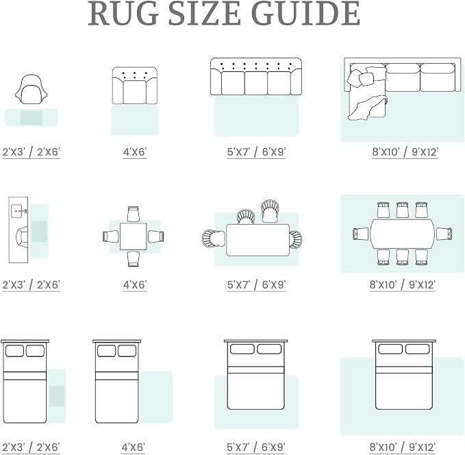 9x12 Area Rug Living Room: Washable Boho Geometric Moroccan Rug Neutral Modern - Image 9