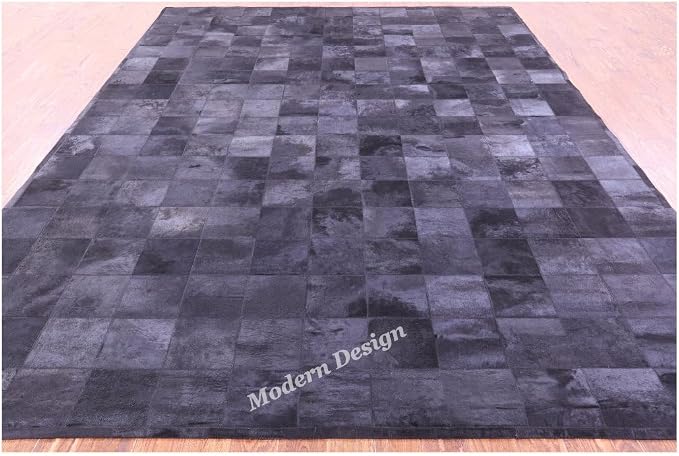 Modern Design Premium Cowhide Leather Carpet - Image 6