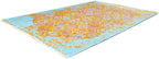 Alfa Rich 5x8 Pink Orange Teal Reversible Washable Area Rugs - Image 5
