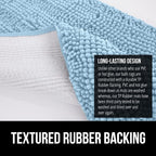 GORILLA GRIP Bath Rug Mat 44x26, Thick Soft Absorbent Chenille, Quick Dry - Image 5