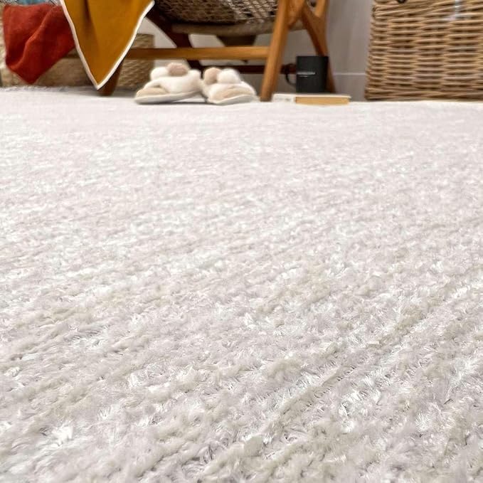 Alfa Rich 4x6 White Washable Area Rugs - Image 6