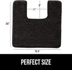 GORILLA GRIP Plush Absorbent Shaggy Chenille Bath Rug Mat - Image 2