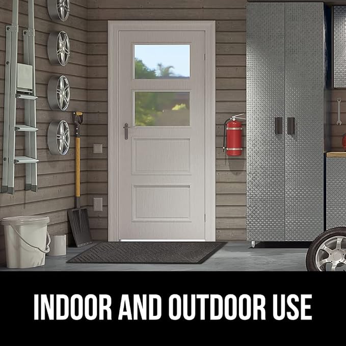 GORILLA GRIP 100% Waterproof All-Season WeatherMax Doormat, US Designed Natural - Image 9