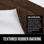 GORILLA GRIP Plush Absorbent Shaggy Chenille Bath Rug Mat - Image 6