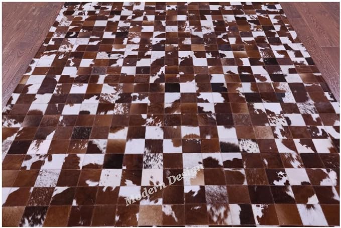 Modern Design Premium Cowhide Leather Carpet - Image 5