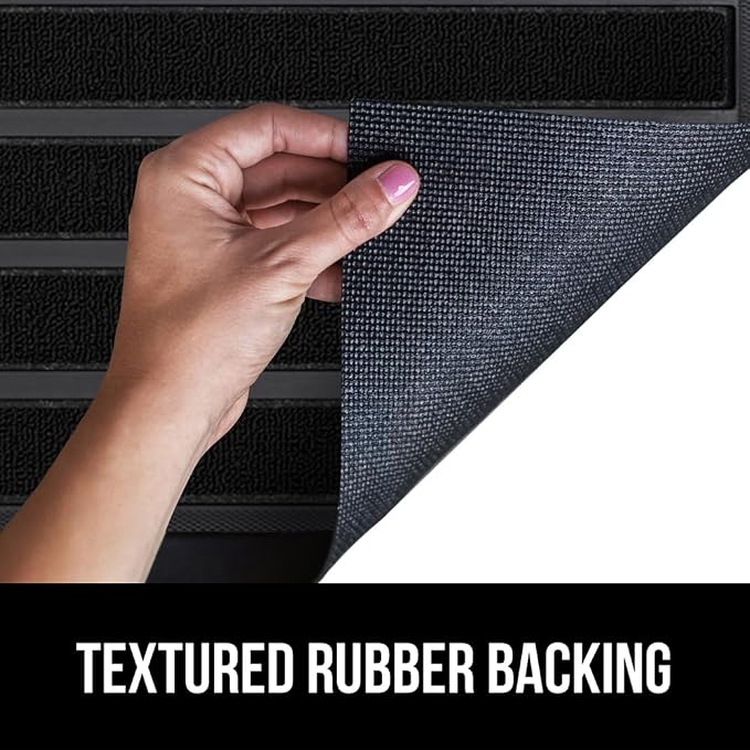 GORILLA GRIP 100% Waterproof All-Season WeatherMax Doormat US Designed Natural - Image 5