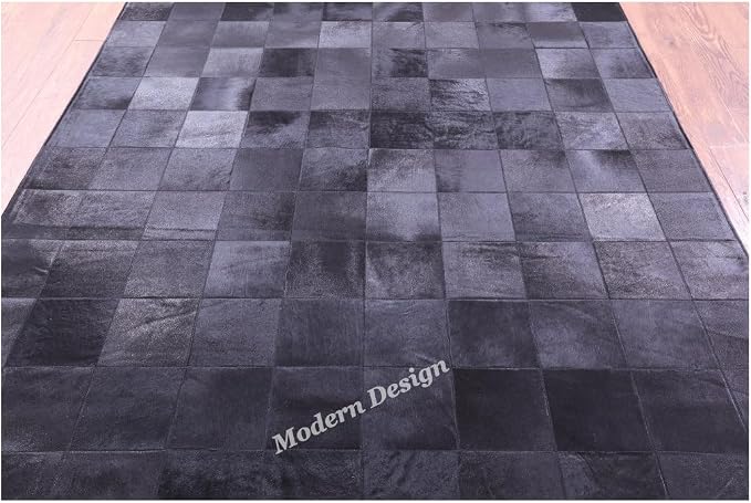 Modern Design Premium Cowhide Leather Carpet - Image 5
