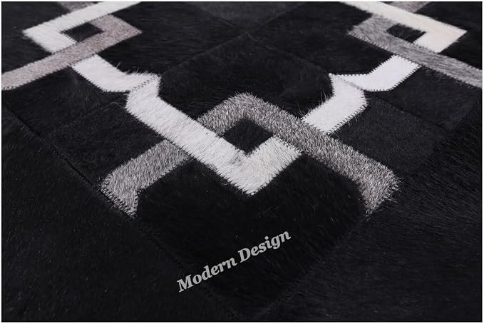 Modern Design Premium Cowhide Leather Carpet - Image 5