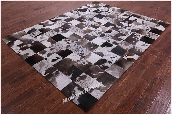 Modern Design Premium Cowhide Leather Carpet - Image 2