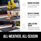 GORILLA GRIP 100% Waterproof All-Season WeatherMax Doormat US Designed Natural - Image 3