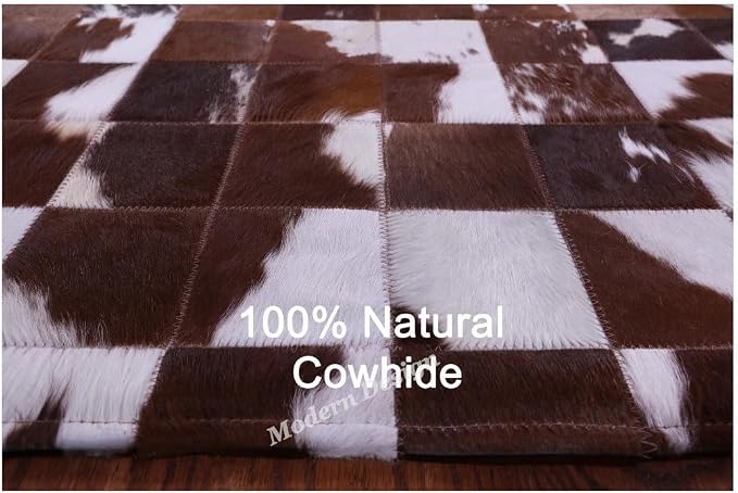 Modern Design Premium Cowhide Leather Carpet - Image 6